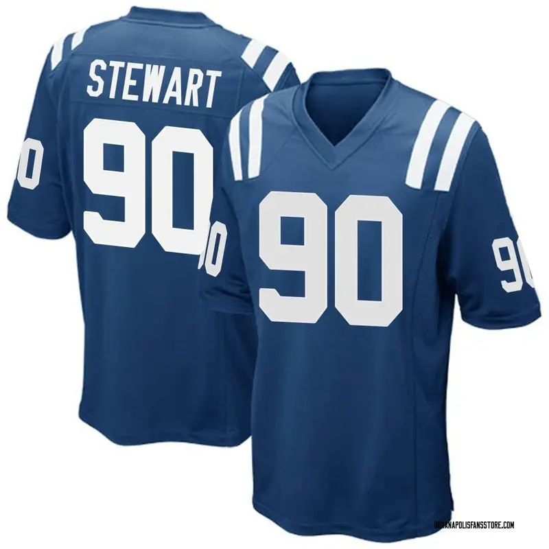 Youth Royal Blue Game Grover Stewart Indianapolis Team Color Jersey